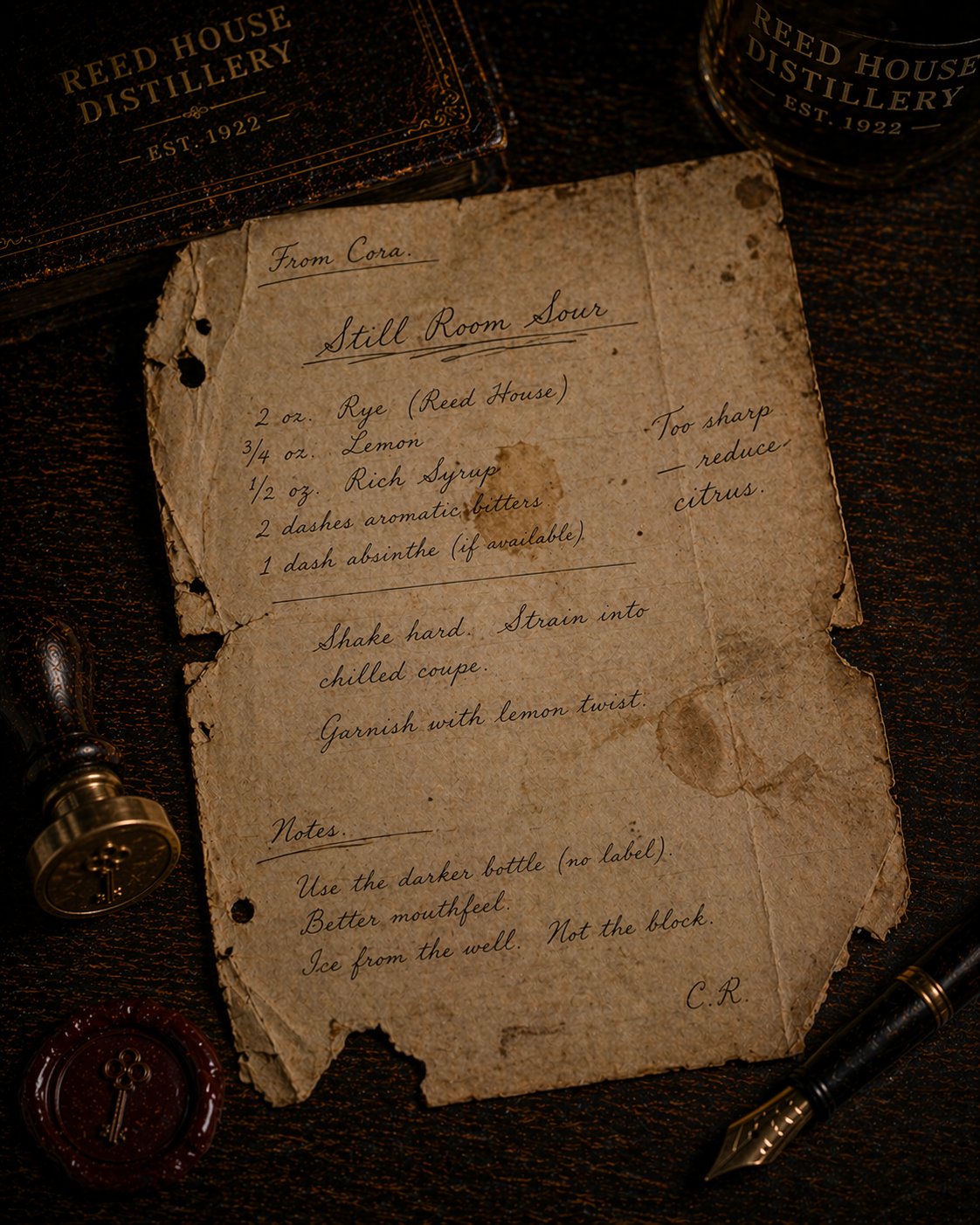The Still Room Sour entry